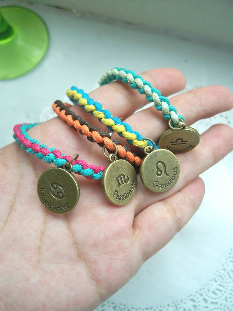 Taurus woven bracelet -1 bar - Optional color - Bracelets - Other Materials Multicolor