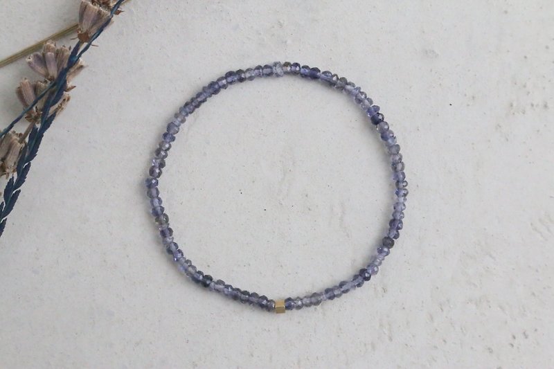 Hand in Hand Cordierite Bracelet 0105-Venus - Bracelets - Gemstone Blue