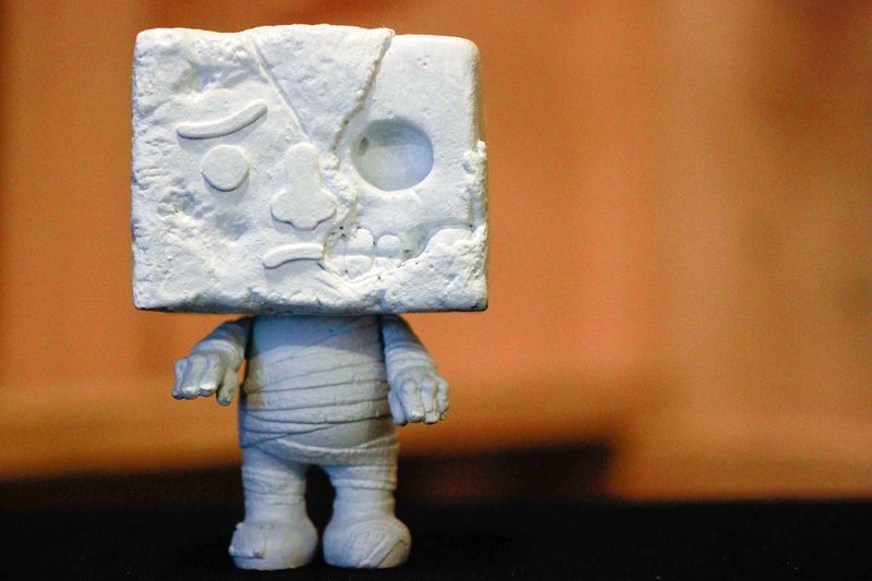 Tau Pok King – Matt Black & White 黑白無常豆腐人公仔 - 其他 - 其他材質 白色