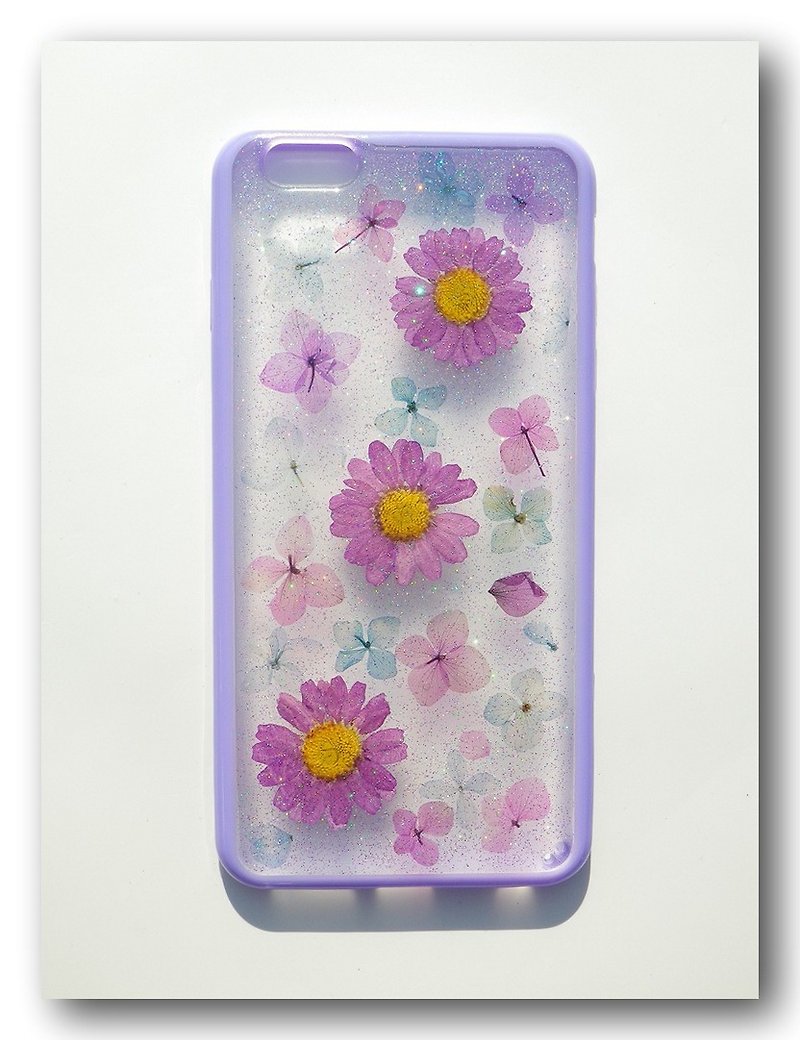 Anny's workshop hand-made Yahua phone protective shell for Apple iphone 6 plus, purple romantic Part 6 - เคส/ซองมือถือ - วัสดุอื่นๆ สีม่วง