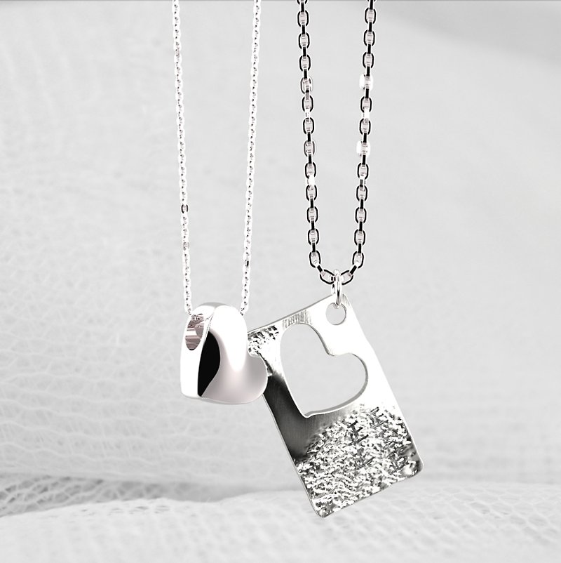 Limited Offer│About Love-Heart Hollow Necklace for Men and Women Couples Necklaces - Necklaces - Other Metals Silver