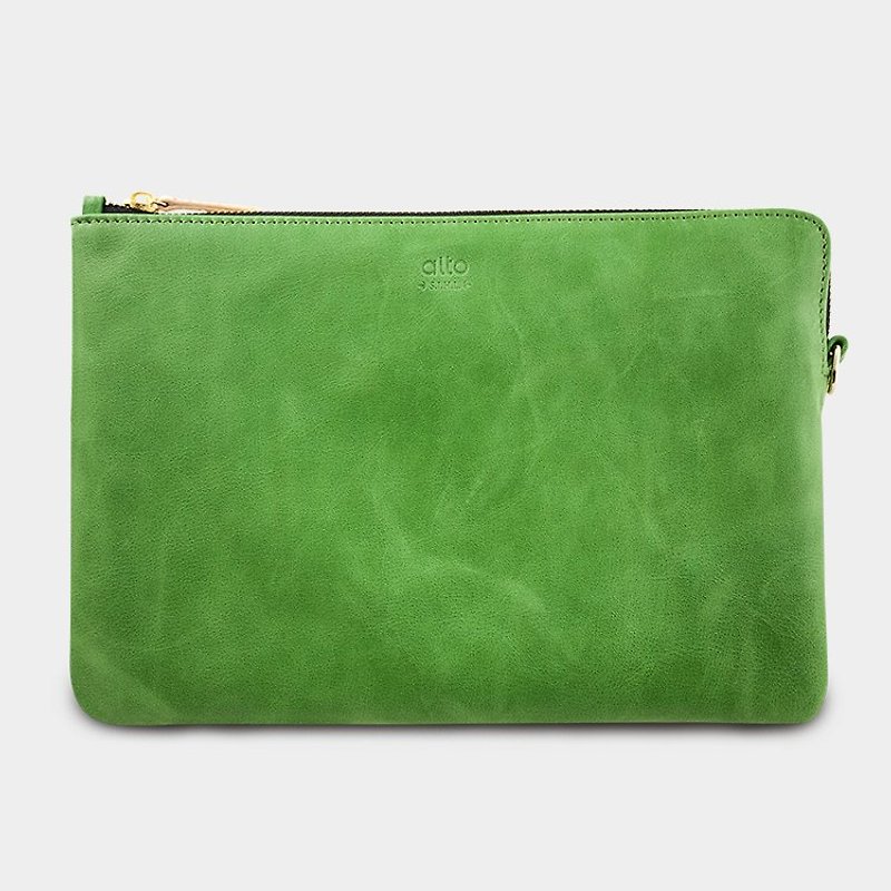 alto iPad mini 2/3 & 7吋平板 tablet 真皮保護袋 手拿包 ZETA - 抹茶綠 - 平板/電腦保護殼/保護貼 - 真皮 綠色
