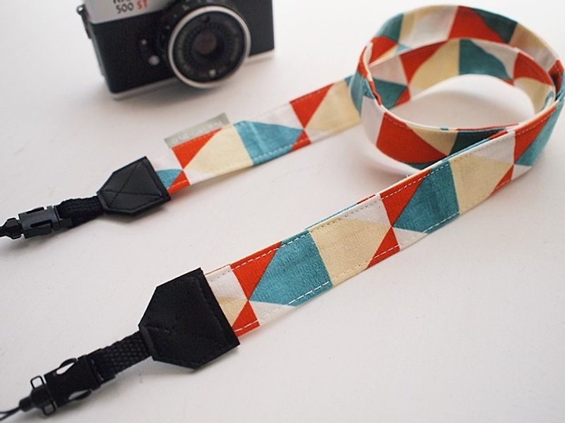 hairmo. Geometric triangle double back camera strap quick release group (holes) - ID & Badge Holders - Other Materials Orange