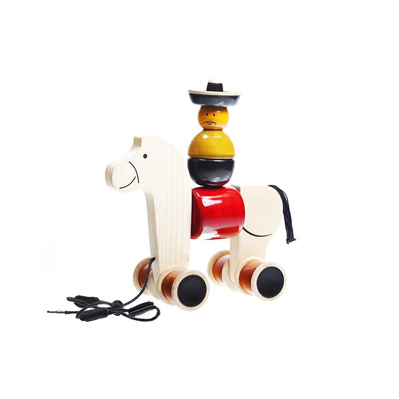 MAYA cowboy cavalry chain Toys - ของเล่นเด็ก - ไม้ หลากหลายสี
