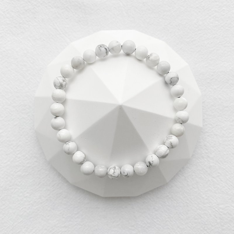 Marble Secret | White Stone| Natural Stone Bracelet - สร้อยข้อมือ - หิน ขาว