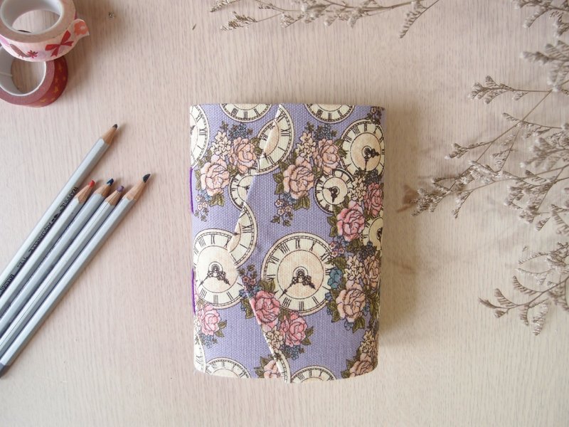 handmade book / flower clock - Notebooks & Journals - Paper Purple