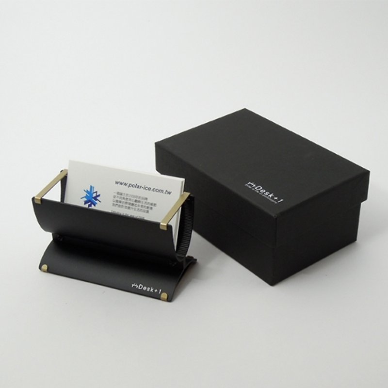 Desk + 1 │ cornucopia Business Card Holder - Card Stands - Other Metals Black