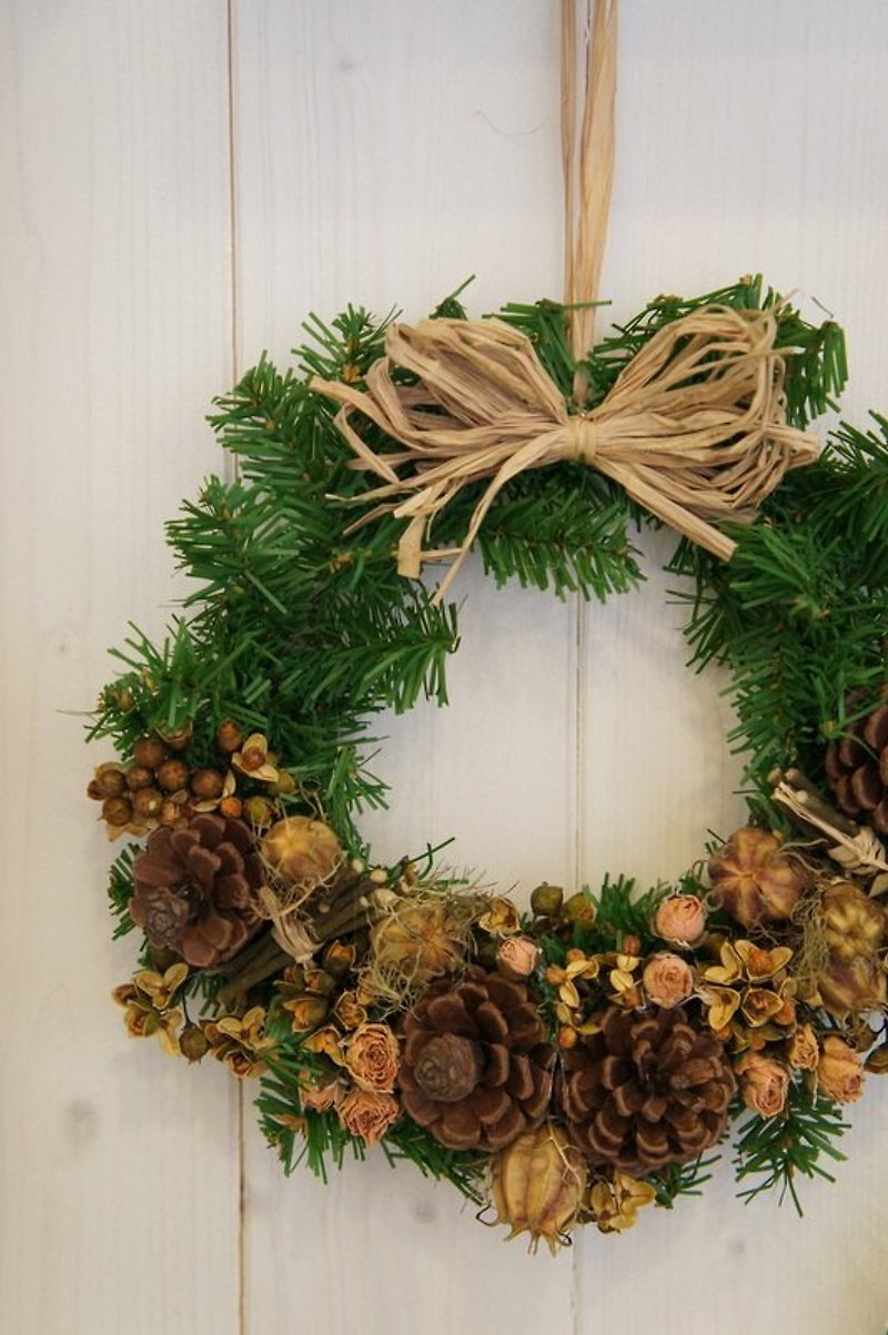 手作りの自然の風ドライフルーツはクリスマスの花輪感じ（クリスマス用品/クリスマスの飾り） - 観葉植物 - 寄せ植え・花 多色