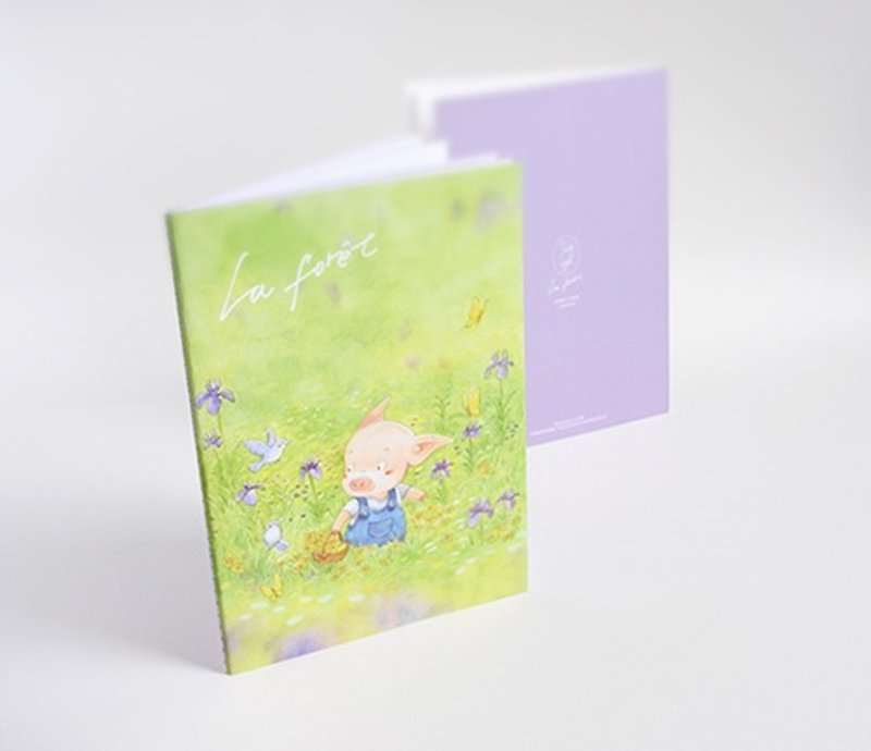 小森林小本本《鳶尾花紫》（筆記本） - 筆記簿/手帳 - 紙 紫色