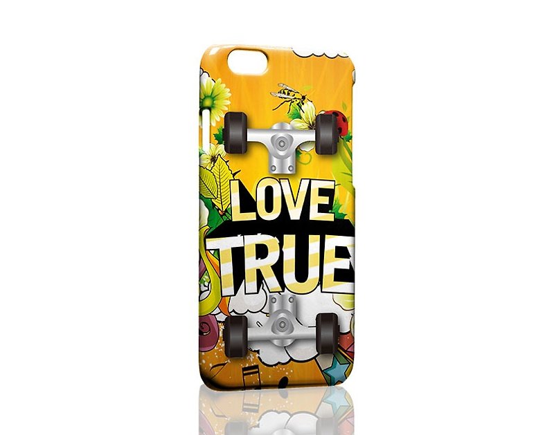 LOVE TRUE 塗鴉 Graffiti Print Apple iPhone Samsung 三星 手機殼 Phone Case Hard Shell - Phone Cases - Plastic Multicolor