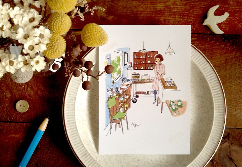 Ideal postcard shop - การ์ด/โปสการ์ด - กระดาษ สีนำ้ตาล