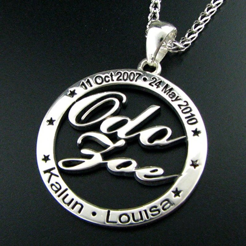 Customized .925 Sterling Silver Jewelry NP00001-Name Pendant - สร้อยคอ - โลหะ 