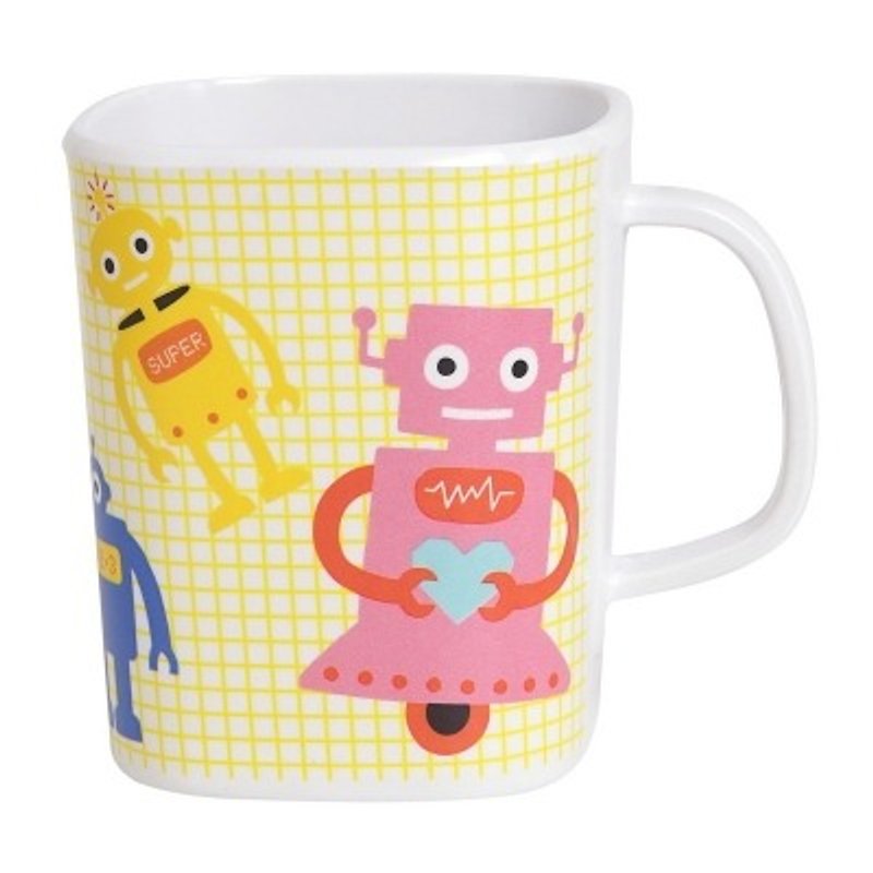 GINGER Kids │ Denmark and Thailand Design - Naughty Robot Mug - Mugs - Plastic 