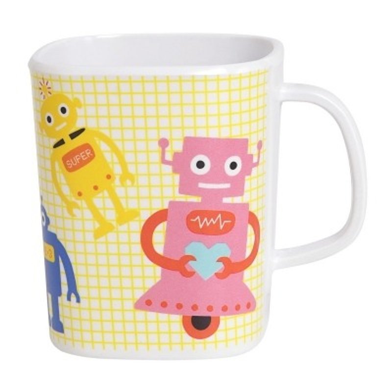 GINGER Kids │ Denmark and Thailand Design - Naughty Robot Mug - แก้วมัค/แก้วกาแฟ - พลาสติก 