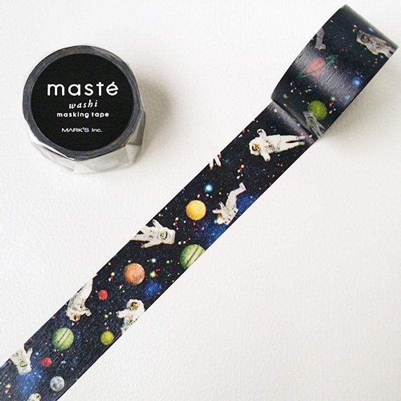 masteと紙テープトラベルシリーズ[宇宙飛行士（MST-MKT150-C）]の刻印バージョン - マスキングテープ - 紙 多色