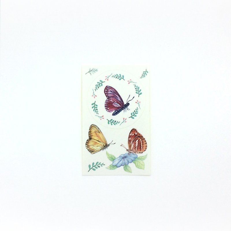 Sticker Purple Butterfly - สติกเกอร์ - กระดาษ สีม่วง
