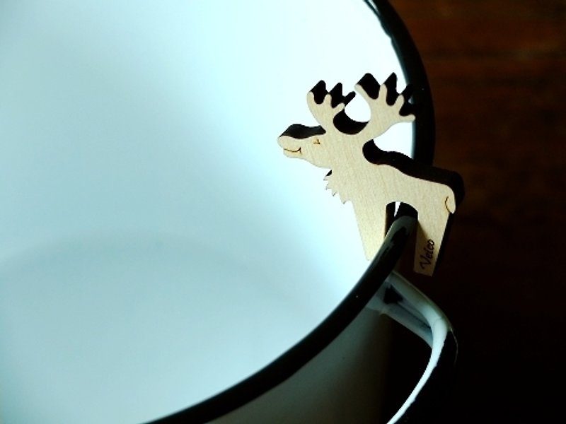 Finland-made Veico pot cover stand pot watcher reindeer raindeer - Other - Wood Khaki