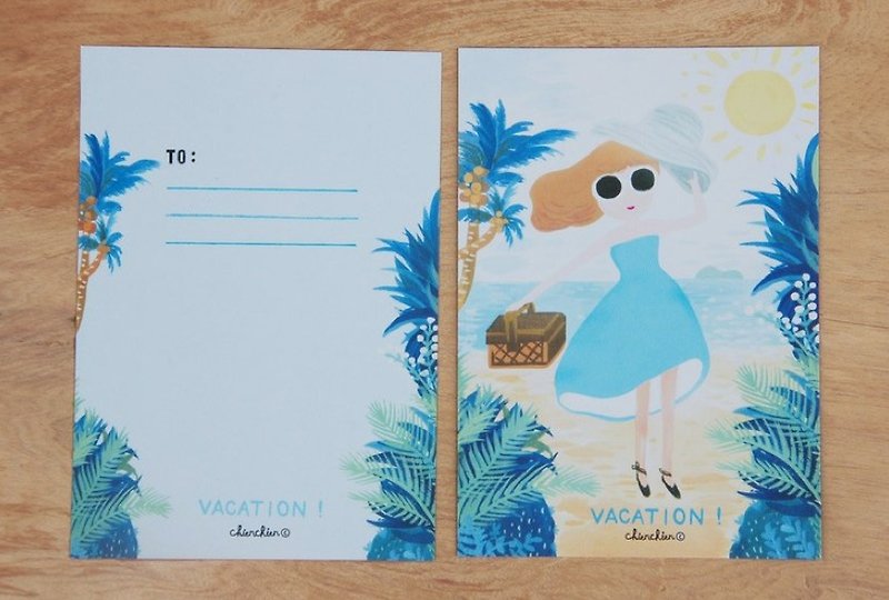 chienchien - Go Travel - Illustrator Postcard / Card - การ์ด/โปสการ์ด - กระดาษ 