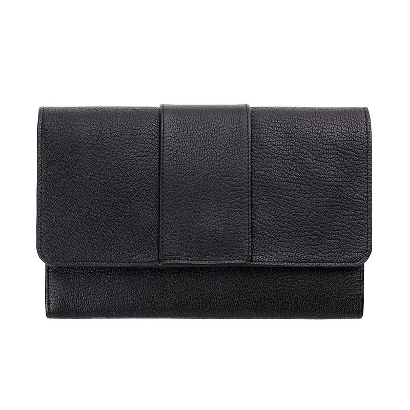 IDA Clutch_Black / Black - Clutch Bags - Genuine Leather Black