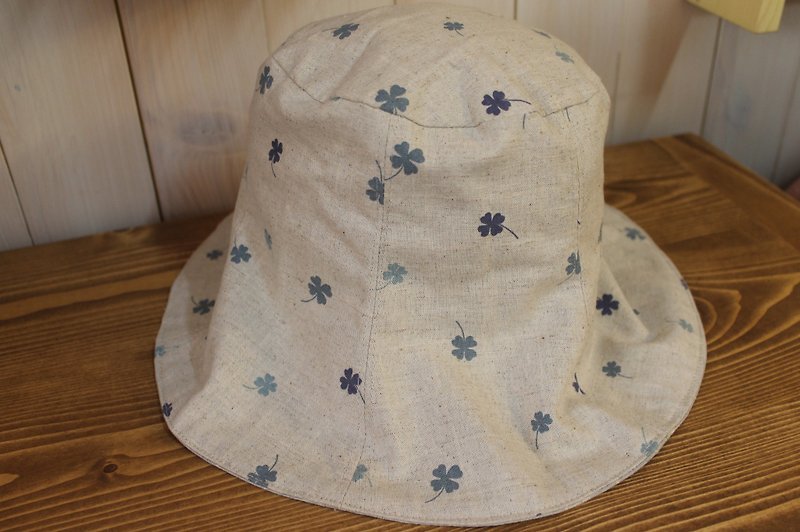 Oleta hand for groceries ╭ * [Ma bottom blue Clover sided hat essential travel] - Other - Cotton & Hemp Blue