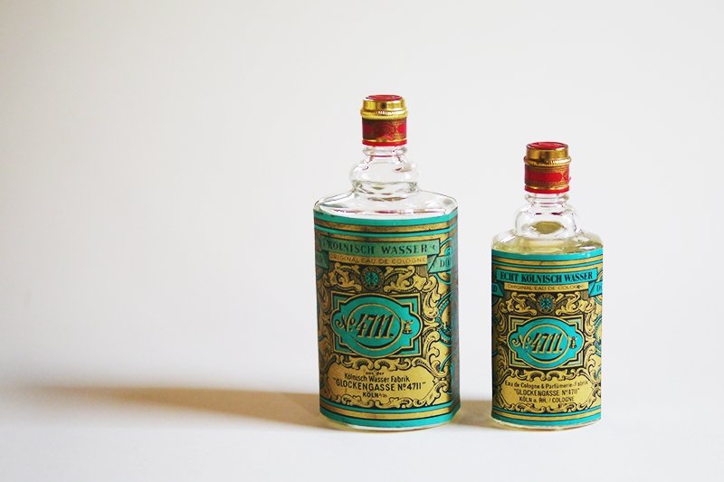 Vintage 復古古龍水瓶 - 擺飾/家飾品 - 玻璃 綠色