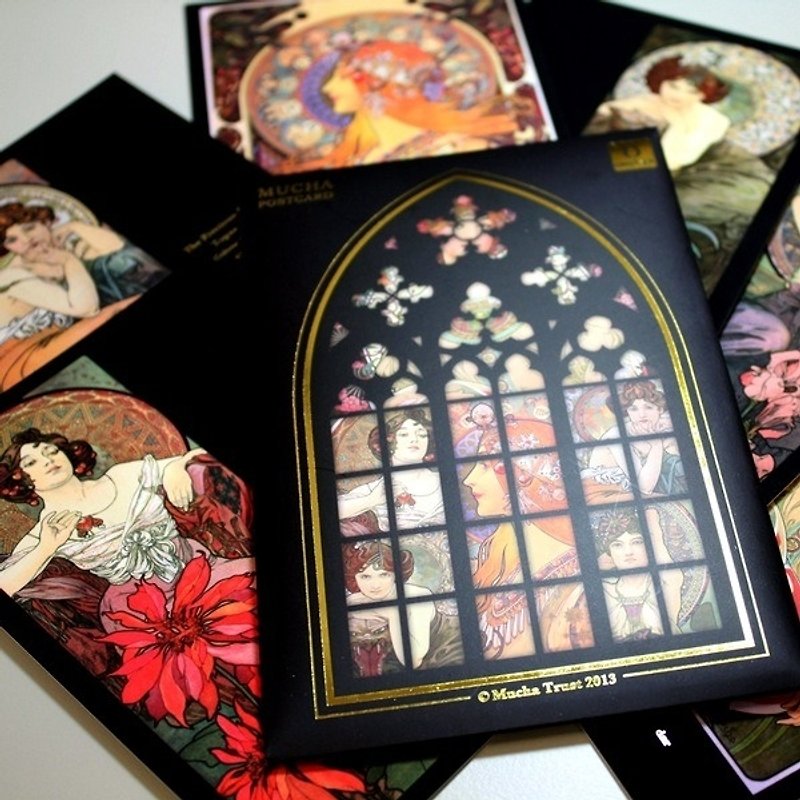 TAISO artist Mucha - Art postcard set European style - การ์ด/โปสการ์ด - กระดาษ หลากหลายสี