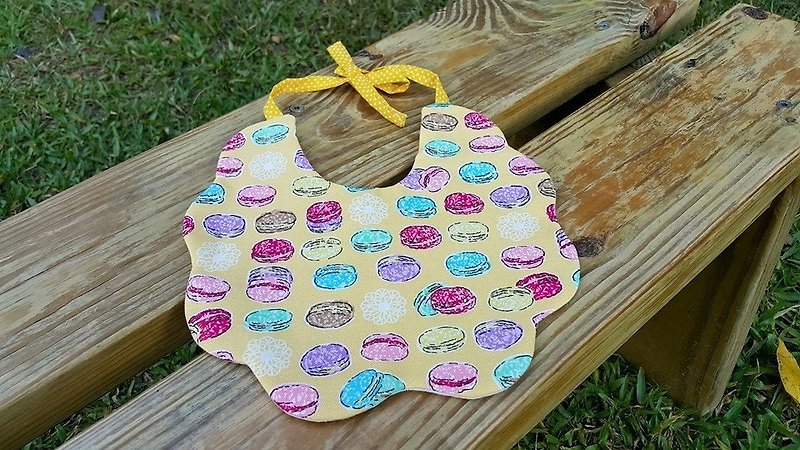 Twists and Macaron sweet baby bibs - Bibs - Other Materials Yellow