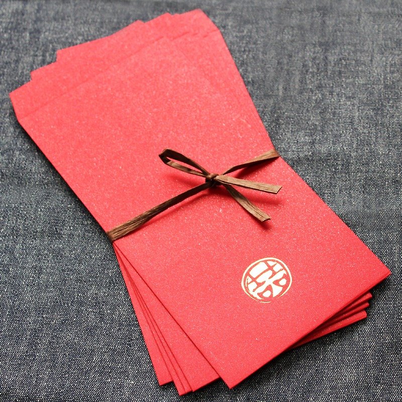 [Double Kyrgyzstan red bag-6 into] - into the greatest blessing - ถุงอั่งเปา/ตุ้ยเลี้ยง - กระดาษ สีแดง