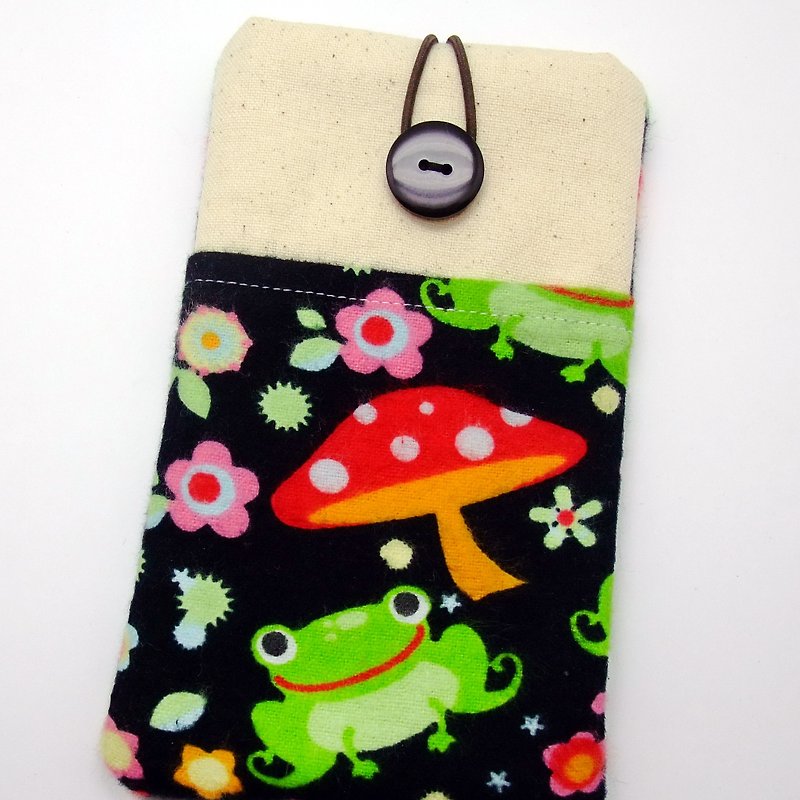 iPhone sleeve, iPhone pouch, Samsung Galaxy S8, Galaxy Note 8, cell phone, ipod classic touch sleeve (P-86) - Phone Cases - Cotton & Hemp Black