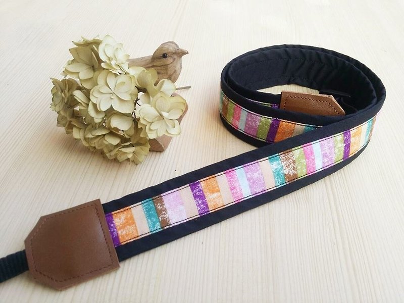 *If Sanxiang*Rainbow ladder camera strap - Camera Straps & Stands - Other Materials Multicolor