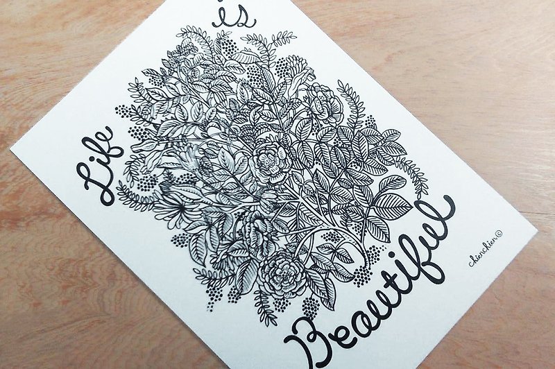 Chienchien - Life Is Beautiful ! - Illustrator Postcard / Card - การ์ด/โปสการ์ด - กระดาษ 