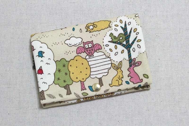 Multi-level coin purse-animal forest (yellow) - Coin Purses - Other Materials Yellow
