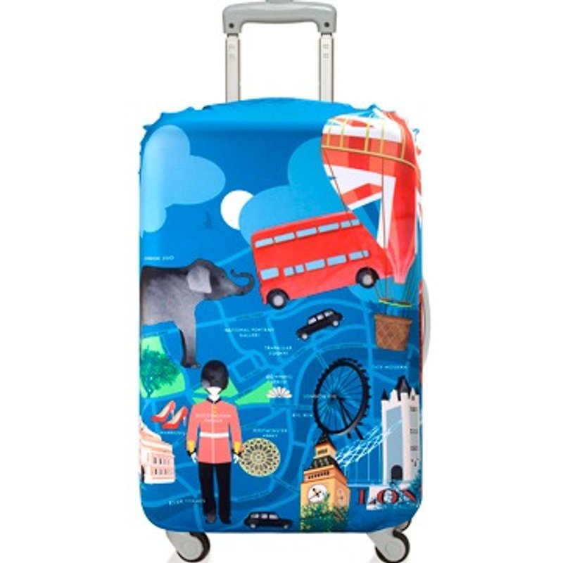 LOQI 行李箱套│倫敦【M 號】 - 行李箱/旅行袋 - 其他材質 藍色