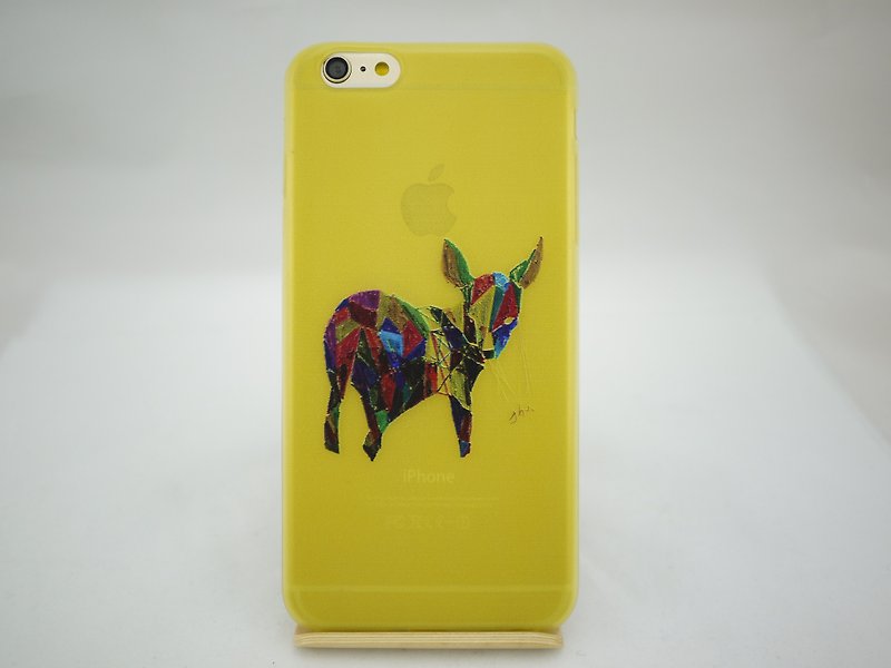 Painted love series - deer rattling chaos - bamboo Xuan "iPhone / Samsung / HTC / LG / Sony / millet" TPU phone Case - Phone Cases - Silicone Yellow