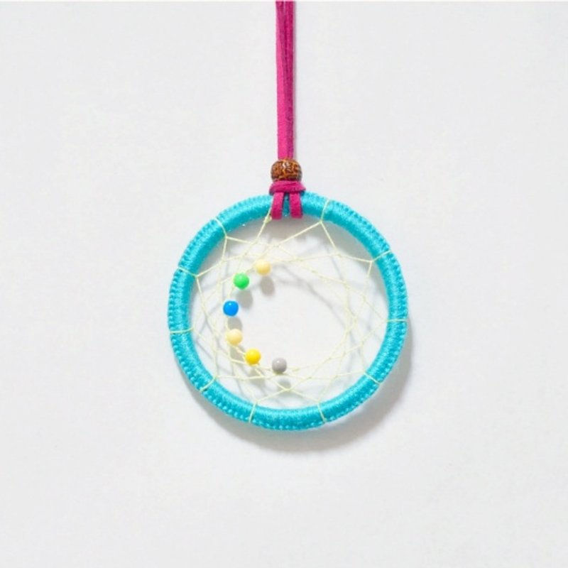 [DreamCatcher. Dream Catcher Necklace] Half - Necklaces - Other Materials Multicolor
