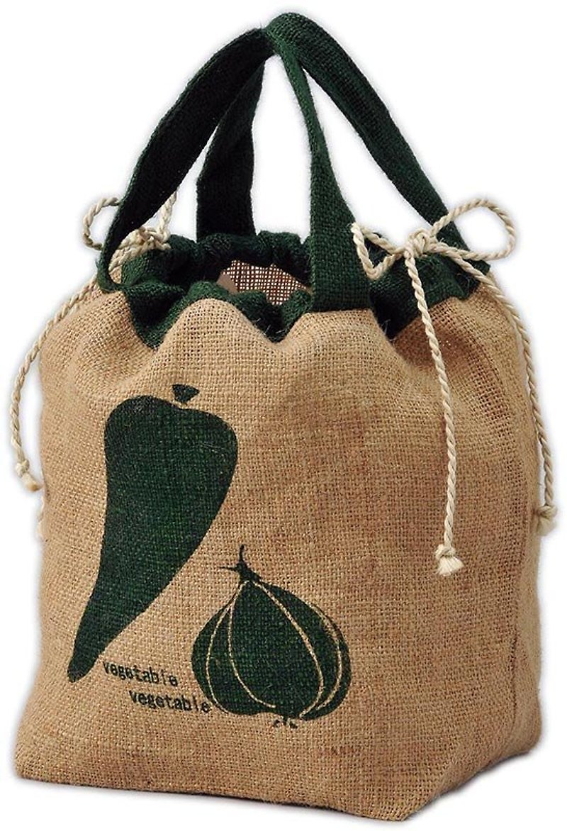 地球樹fairtrade&Eco-「麻袋系列」-蔬果環保購物袋 - 廚具 - 植物．花 卡其色