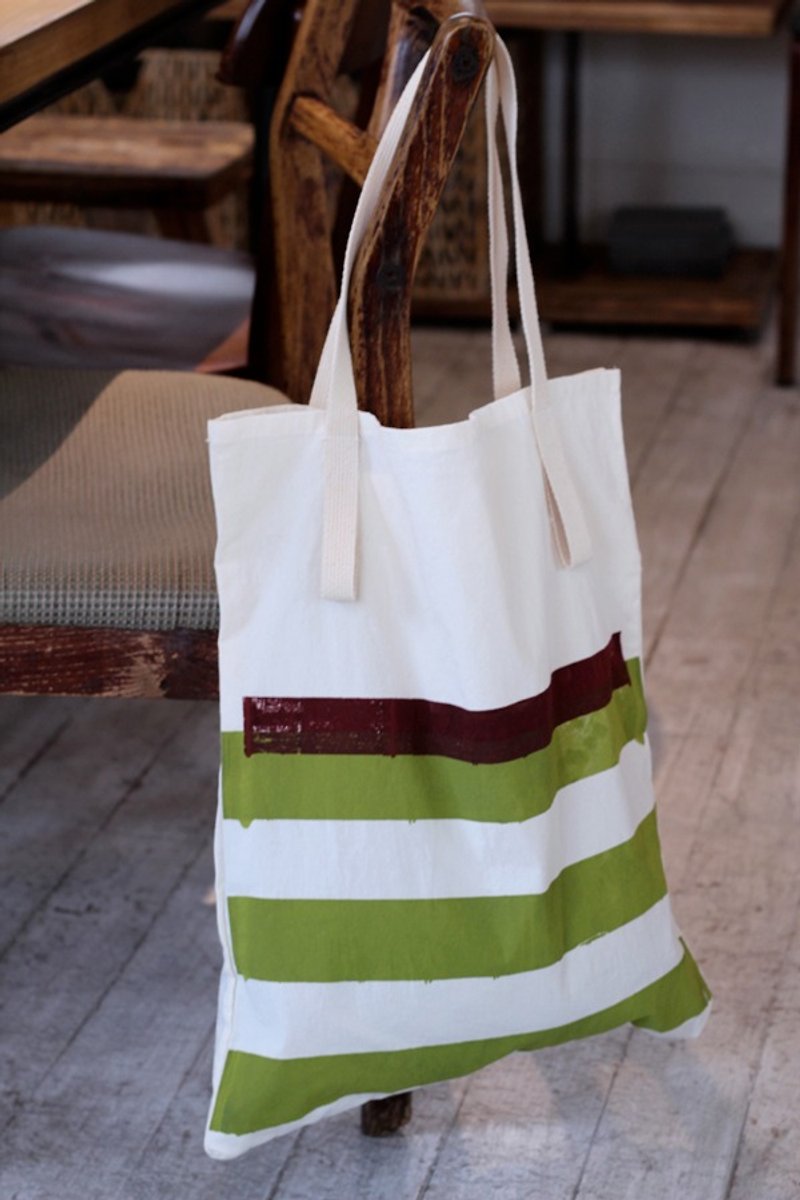 抹茶小豆◆ショッピングバッグ - ショルダーバッグ - その他の素材 グリーン