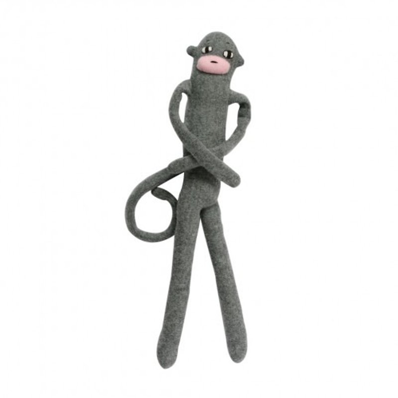 Charlie Monkey Pure Wool Doll | Donna Wilson - ตุ๊กตา - ขนแกะ สีเทา