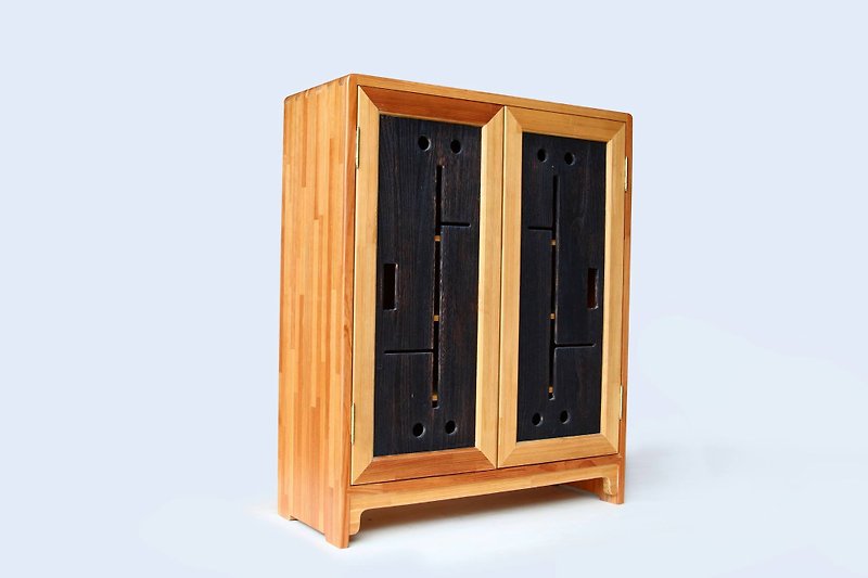 HO MOOD deconstruction series—deconstructed shoe cabinet - ตู้เสื้อผ้า - ไม้ สีทอง