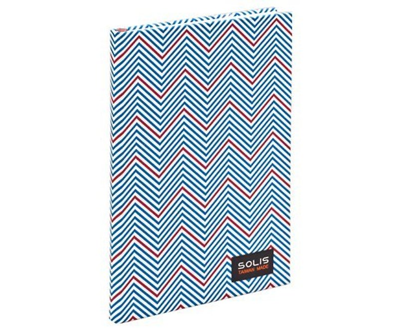 SOLIS [ 顛倒曲線系列 ] 超潑水精裝布面紀念手札 - 筆記簿/手帳 - 紙 藍色