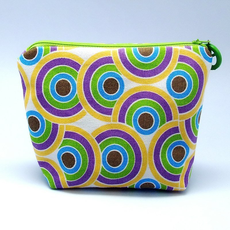 Large flat bottom zipper pouch /cosmetic bag (padded) (ZL-32) - Toiletry Bags & Pouches - Other Materials Multicolor