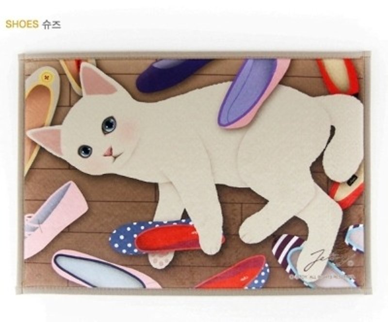 Jetoy, sweet cat slip Mats _Shoes (J1507108) - Other - Other Materials Multicolor