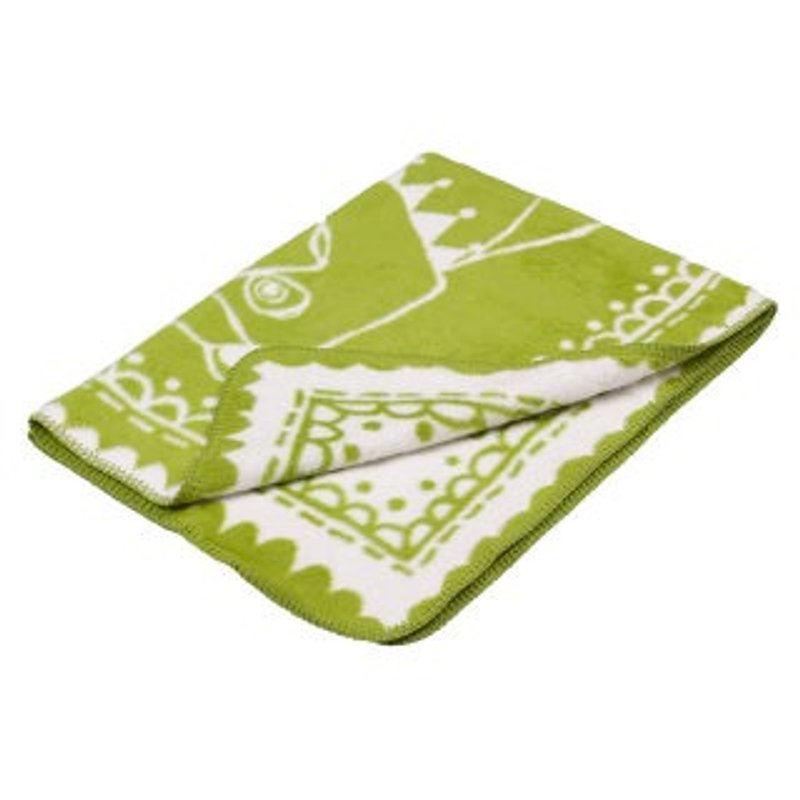Fabulous Goose Super Soft Bristle Cotton Blanket Organic Cotton Collection - Circus Bear (Green Apple) - Bedding - Other Materials Green
