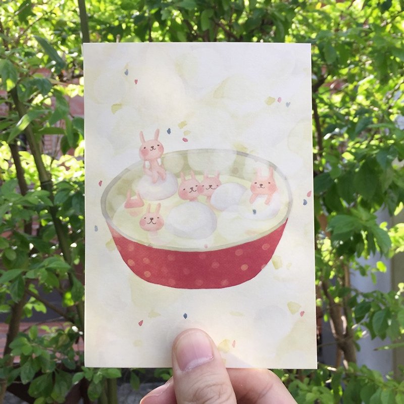 Designing postcards｜Dumpling Rabbit - การ์ด/โปสการ์ด - กระดาษ หลากหลายสี