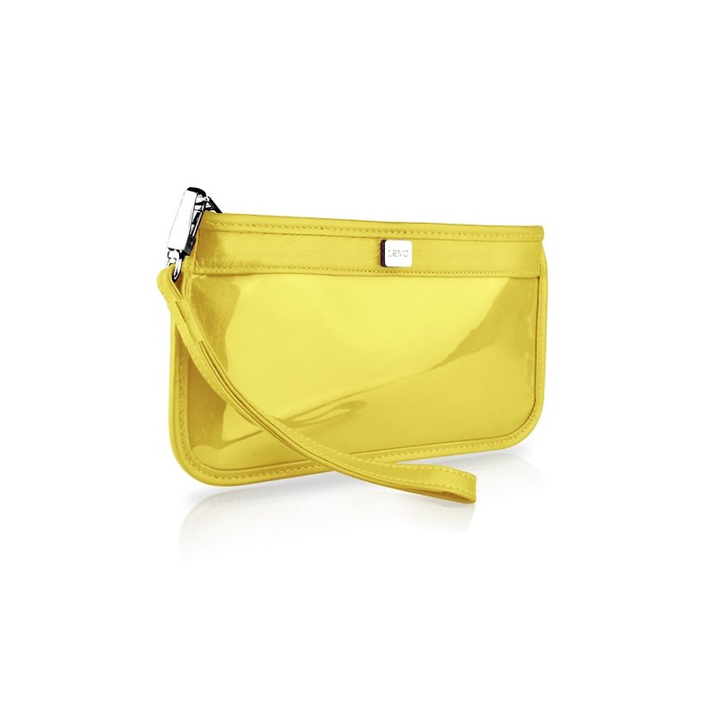 【LIEVO】TOUCH - Smartphone Leather Clutch_Yellow - กระเป๋าคลัทช์ - หนังแท้ สีเหลือง