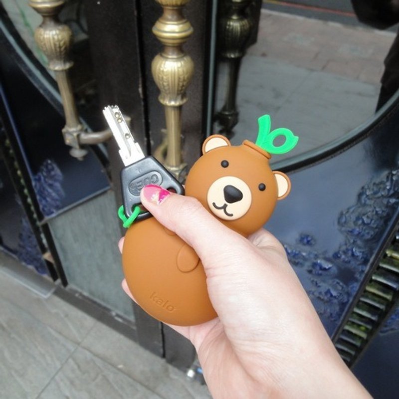【福袋】Kalo卡樂創意小熊/玉米鑰匙包+金魚/窗花杯墊 交換 - 鑰匙圈/鑰匙包 - 矽膠 多色