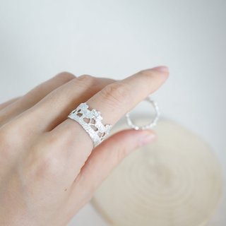 Customized Lace Sterling Silver Ring - Limited size only #9