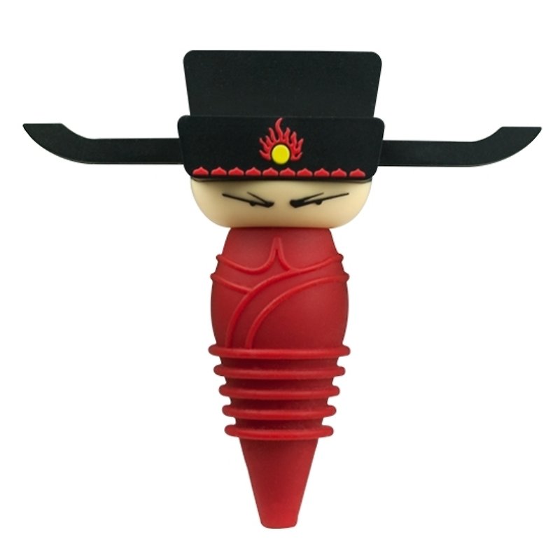[喜朋SiPALS] official hat wine bottle stopper - Song Yushi - Cookware - Silicone Red