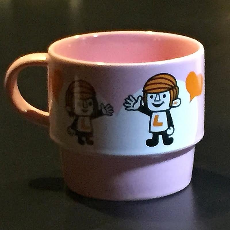 日本潮流品牌 Laundry 紀念杯 粉紅限定版 - 茶壺/茶杯/茶具 - 瓷 粉紅色