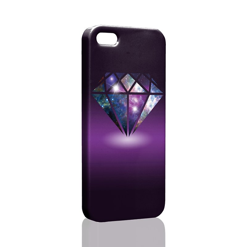 ロックダイヤモンド（紫）カスタムサムスンS5 S6 S7注4注5 iPhone 5 5S 6 6S 6 + 7 7プラスASUS HTC M9ソニーLG G4、G5 v10の電話シェル携帯電話のセット電話シェルphonecase - スマホケース - プラスチック パープル